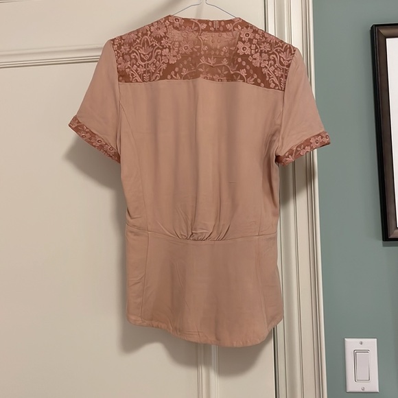 Blush blouse with floral detailing - Picture 3 of 5
